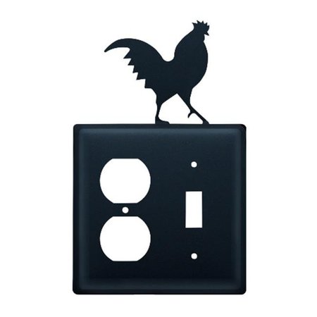 BRIGHTLIGHT Rooster Outlet and Switch Cover - Black BR141839